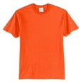 thumbnail image 5 of Mens Core Blend Cotton/Polyester Tee Shirt Safety Orange S, 5 of 6