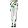 thumbnail image 4 of MKLEKYY Leggings deportivos para mujer Leggings para mujer Leggings de entrenamiento Pantalones de bloque de color con estampado de día de San Valentín Leggings suaves y elásticos, 4 of 4