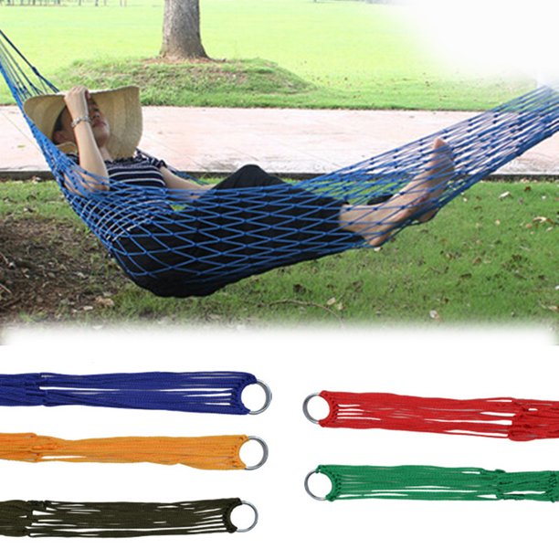 leaveforme Mesh Rope Hammocks for Outside Sleeping Hammock Nylon