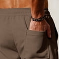 thumbnail image 6 of Ahabrexf Mens Cargo Shorts for Men, Elastic Drawstring Waist Textured Casual Shorts for Outdoor Daily Wear, 6 of 7