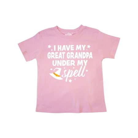 

Inktastic I Have My Great Grandpa Under My Spell with Cute Witch Hat Gift Toddler Boy or Toddler Girl T-Shirt