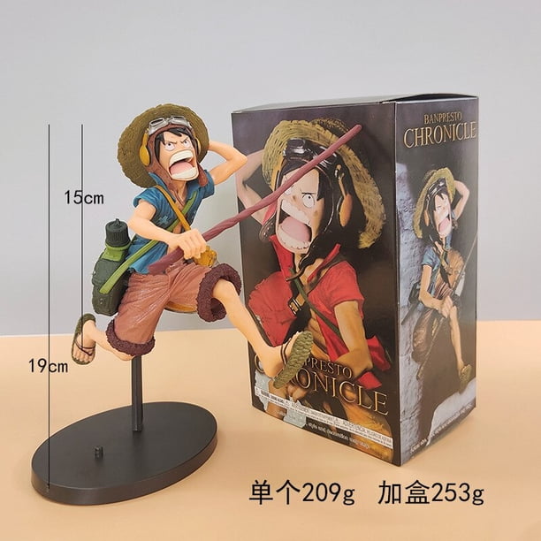 Figura de ONE PIECE Luffy Zoro Ace Sanji, 15-25cm, venta al por mayor con caja de Color, colección de modelos de muchos estilos, muñecas, regalos