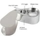 thumbnail image 3 of jeweler's magnifier, 40x magnification, made of metal, folding magnifier with led and uv light, magnifier for diamonds, jewelers, coins, stamps, 3 of 5