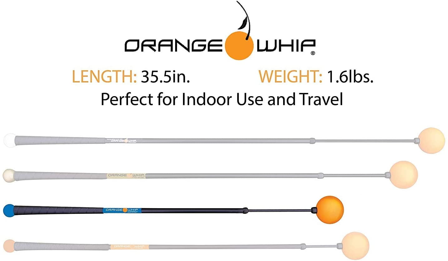 Orange Whip Compact Golf Swing Trainer, 35.5