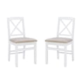 thumbnail image 6 of Linon Triena X Back Dining Chair Wht 2Pk, 6 of 10