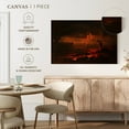 thumbnail image 4 of Elephant Stock Le Pandemonium Wall Art - Horizontal Canvas Wall Art - Living Room Wall Decor - Fantasy And Sci-fi Canvas - Brown And Orange Decor By John Martin - 24" x 16", 4 of 4