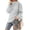 Light Gray, variant on Aiyino Women's Turtleneck Batwing Sleeve Loose Oversized Chunky Knitted Pullover Sweater Jumper Tops