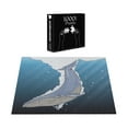thumbnail image 4 of Ambesonne Whale Jigsaw Puzzle, Ocean Whale Fish Swims, Heirloom-Quality Fun Activity for Family Durable Cardboard, 1000 pcs, Multicolor, 4 of 6