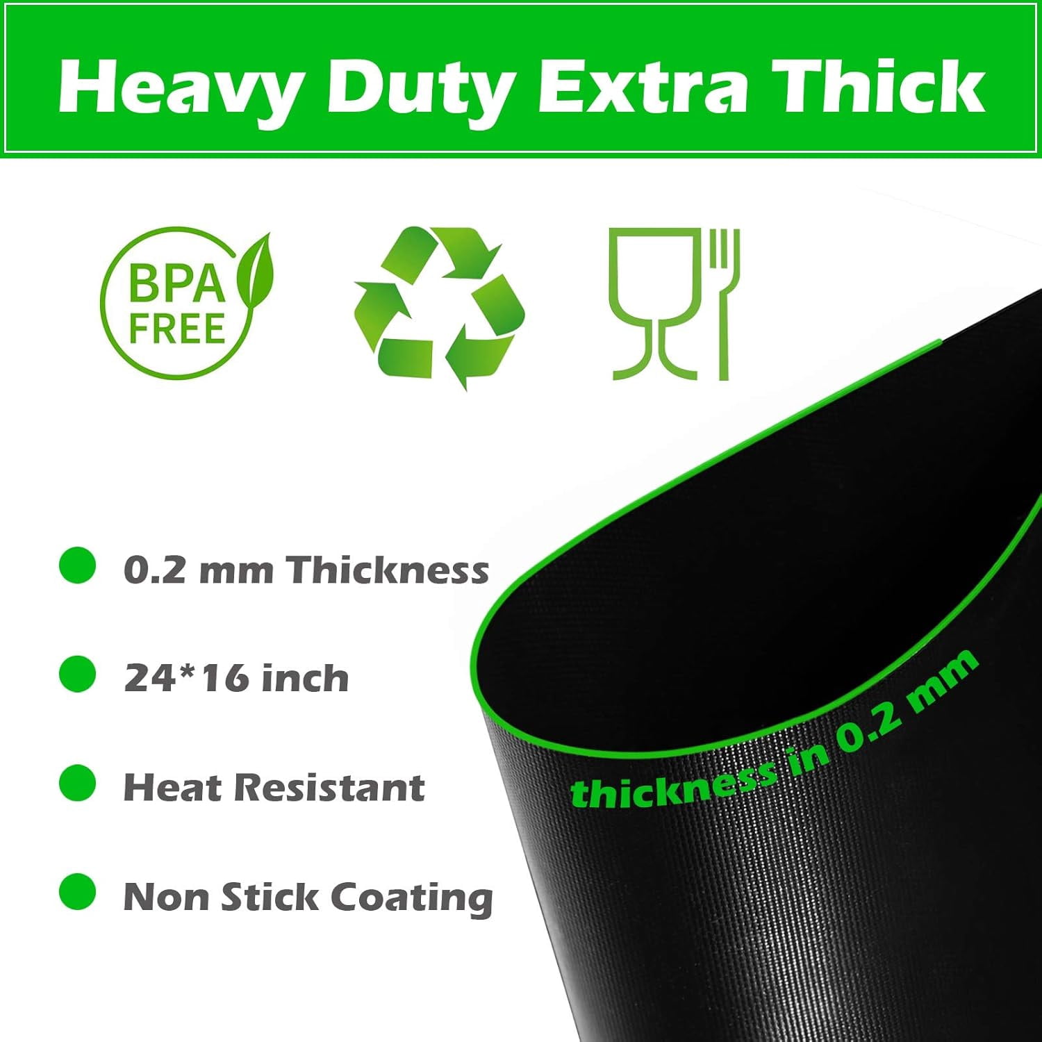 Oven Liners Non-Stick, Reusable Extra Thick Heavy Duty Mats For Electric, Gas, Microwave, And Toaster Ovens, Heat Resistant Up To 500F, Customizable Size, Non-Toxic Healthy
