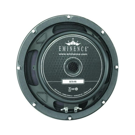 Eminence American Standard 8A Speaker - 225 W RMS - 450 W PMPO - 78 Hz to 4.50 kHz - 8 Ohm - 8.24