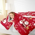 thumbnail image 4 of jejeloiu Kawaii Christmas Reindeer Bedding Comforter Set,Cartoon Santa Claus Snowman Twin Comforter Sets,Happy New Year Bedding Set For Girls Teens,Luxury Bedroom Decor Reversible,2 Pieces, 4 of 8