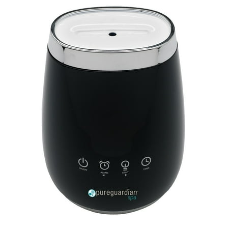 PureGuardian SPA260CA Ultrasonic Cool Mist Deluxe Aromatherapy Essential Oil Diffuser with Touch Controls & Alarm Clock
