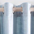 thumbnail image 4 of SAFAVIEH Creslia Contemporary Soft Blue Solid Grommet Blackout Curtains, 52" x 96", 4 of 5