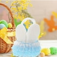 thumbnail image 4 of HONMEET Handwoven Easter Bunny Basket Sky Treat Holder for Easter Party Decoration and Holiday, 4 of 8