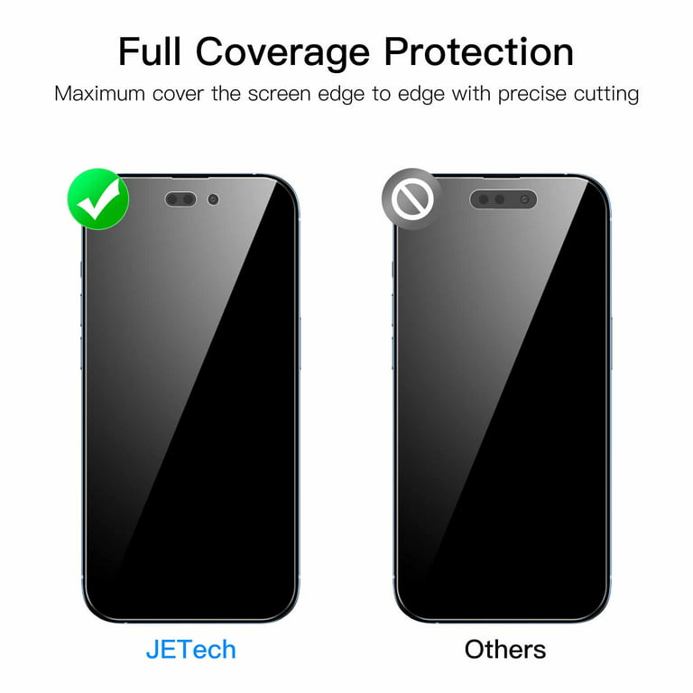  JETech iPhone 13 Case and Privacy Screen Protector Bundle :  Cell Phones & Accessories