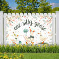 thumbnail image 5 of Cartoon Goose Birthday Banner Decorative Design Party Backdrop for Children's Celebration Outdoor Event, 5 of 8