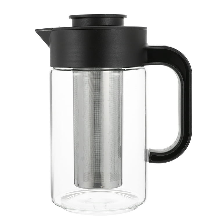 Pitcher Water Glass Tea Coffee Carafe Juice Kettle Jug Cold Spout Infuser Ice Beverage Iced Clear Fruit Creamer Maker, Size: 17.2X11.5CM