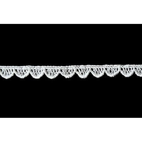 Lily 0.25" Ivory Small Beautiful Venice Lace Trim Scalloped Edge Sold by Yardage