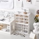 thumbnail image 4 of Inteprter Caja de almacenamiento a prueba de polvo, cajas multifuncionales de plástico Ins para el hogar, organizador de cosméticos, contenedor Cubiertas para muebles de jardín, 4 of 6