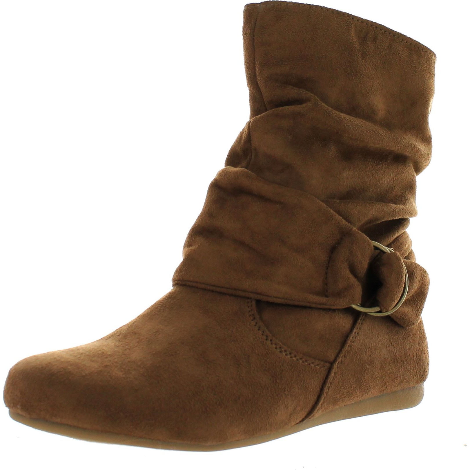 slouch ankle boots flat
