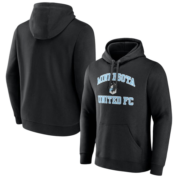 Men's Black Minnesota United FC Heart and Soul Pullover Hoodie