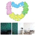 thumbnail image 3 of Household Stickers - 100 Pcs Glow In The Dark Luminous Stars Fluorescent Noctilucent Plastic Wall Stickers Murals Decals for Home Art Decor Ceiling Wall Decorate - 1 Pack of Star Stickers, 3 of 9