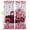 Pink Crimson, variant on Valentine's Day Blackout Curtains for Bedroom/Living Room, Pinch Pleated Black Out Curtains, Romantic Love Roses Truck Ombre Pink Room Darkening Window Drapes with Hooks 2 Panels, 59"x70"