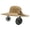 2C-Brown, variant on Fuebueo Dual Fan Solar Powered Sun Hat for Men, Wide Brim Fishing Hat with 2 Fans, Breathable Mesh Cooling Cap for Outdoor Work Gardening, Father's Day Gift, Black