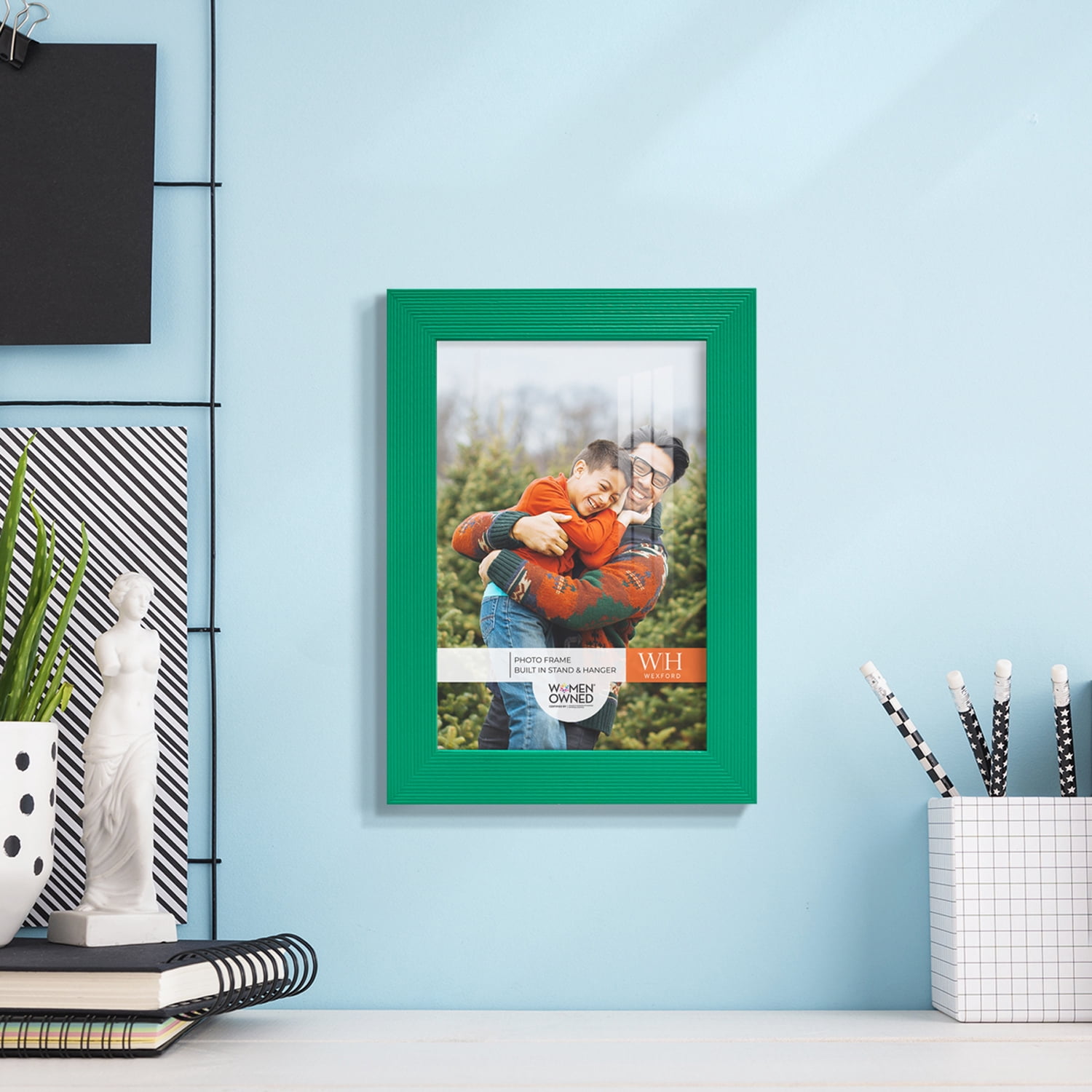 Emerald Green Rustic Picture Frame, 5 x 7