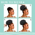 thumbnail image 5 of nevermindyrhead Light Brown Afro Puff Drawstring Ponytail Hair Extension for Black Women,Short Synthetic Afro Puff Ponytail for Natural Hair, Clip On Kinky Drawstring Curly Ponytail Bun, 5 of 5