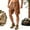 Brown, variant on Men's Stretch Cargo Shorts with Zipper Pockets Polyamide Tactical Outdoor Work Pants Elastic Waist Utility Casual Shorts