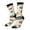 3 Black, variant on Retro Vintage Tape Crew Socks for Men & Women, Breathable Casual Athletic Ankle Socks