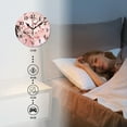 thumbnail image 4 of Battery Operated Analog Wall Clocks Non-Ticking Silent Modern Clock Decorative for Home,Office-Beautiful Cherry Blossoms In Full Bloom On A Pink Background(12inch), 4 of 4