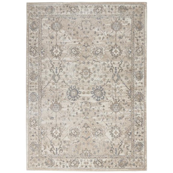 Nourison Home Moroccan Celebration KI384 Ivory/Beige/Blue Indoor Area Rug - 3'10 X 5'10