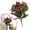 red, variant on Artificial Impatiens Flowers Bouquet, 6 Colors Lifelike UV Resistant Silk Faux Impatiens Bushes for Indoor Outdoors Patio Garden Balcony Pot Hanging Basket Porch Decoration