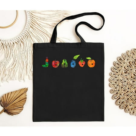 vintage Caterpillar Had Eaten Fruits Teacher Tote Bag  Caterpillar Bag  Back To School Gift  Teacher Bag  Hungry Caterpillar Bag-TH9283