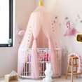 thumbnail image 1 of YAOMOBB Kids Bed Canopy Fine Mesh Bed Canopy Crown Decor Star Pendant Princess Room Highlight, 1 of 6