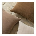 thumbnail image 2 of Mocha Brown Chenille Throw Pillow Cover, Soft Textured Decorative Cushion Case for Sofa Couch and Living Room Decor, 2 of 8