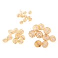 thumbnail image 4 of 2x30pcs Colgantes De Jaus Chapadas En Oro Para Fabricación (15/25/30 Mm) Zulema Colgante de jaulas de cuentas en espiral, 4 of 8