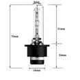 thumbnail image 5 of FZPJJNB for 2007-2015 Infiniti G35 G37 Q40 Q50 New D2S 6000K HID Xenon Headlight Bulbs Set Y05, 5 of 19