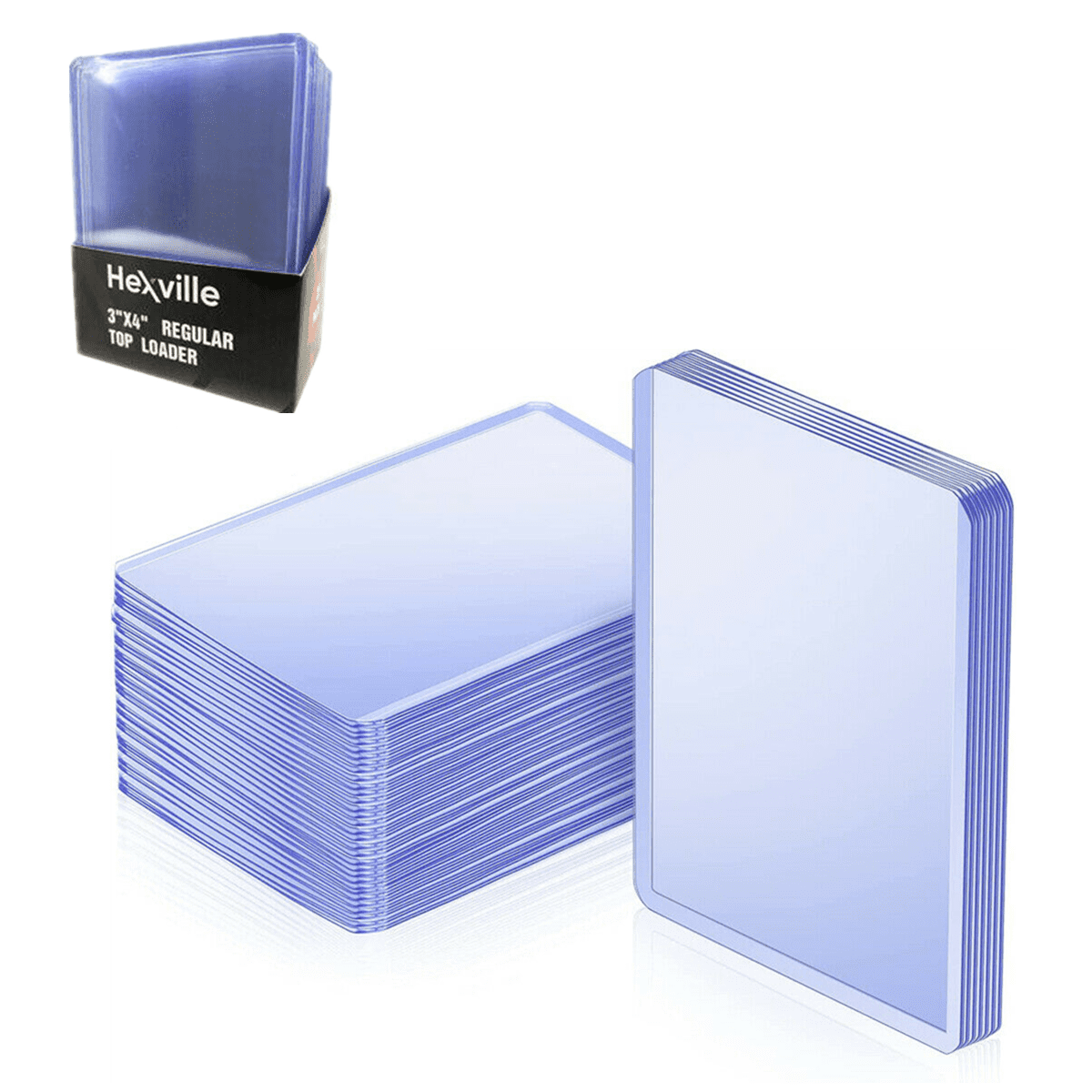 Hexville Toploaders Top Loader Card Sleeves for Sports/Trading 3x4in