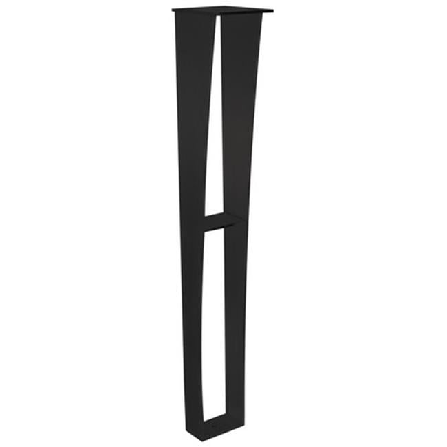 Anteris Countertop Support Leg, Glass Black 34.5 Inch