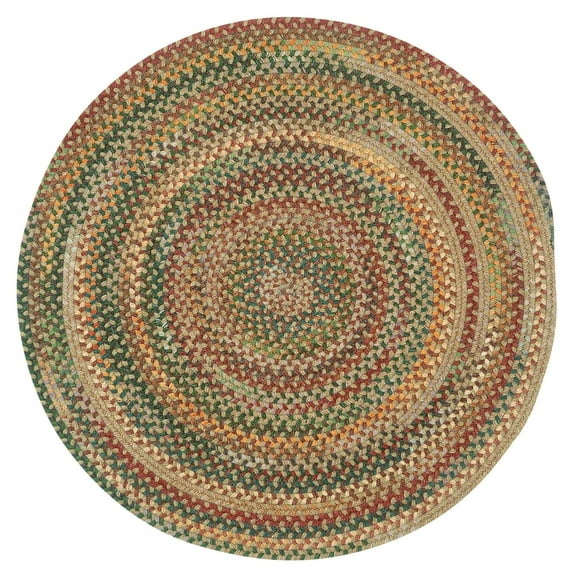 "Capel American Heritage 7' Round Braided Area Rug in Tan Multi - Perfect for Living Room Décor | Shop Now at Walmart!"