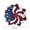 10in, variant on Holloyiver 4th of July Wreath for Front Door, 4in 2D Patriotic Door Wreath Red White and Blue Wreath for 4th of July, Independence Day, American Flag Themed Front Door Decor, Star Floral Pride Wreath