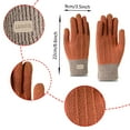 thumbnail image 6 of Dyfzdhu Warmed Finger Gloves New Fall Winter Outdoor Plus Velvet Thick Knitted Touched Screen Goves Orange, 6 of 9