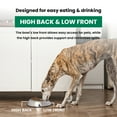 thumbnail image 6 of 2-Pack Heavy Weight Non-Skid Easy Feed High Back Pet Bowl For Dog or Cat, 64 Oz, 8 Cup, 6 of 8