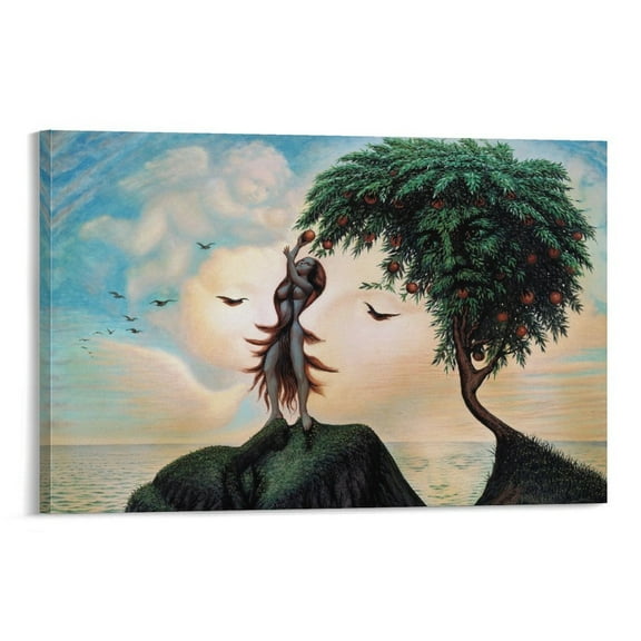 Octavio Ocampo Print Painting TuttArt 5 Wall Art Picture Painting Poster Canvas Print Posters Artworks Bedroom Living Room Decor 16x24inch(40x60cm)