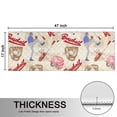 thumbnail image 5 of Kitchen Rugs Sets Of 2,Beige Baseball Elements Pattern Anti Fatigue Kitchen Mat Rugs Non Slip Washable,Decorative Kitchen Floor Mats for Kitchen,Sink,Laundry,17"X47", 5 of 5