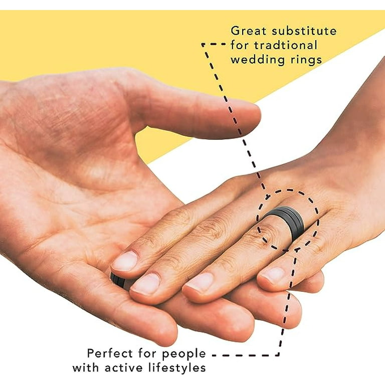 Mens silicone shop rings walmart