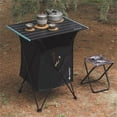 thumbnail image 3 of Outdoor Folding Picnic Table with Seat Pocket Portable Camping Desk with Tableware Clothes Storage Bag for Picnic Hiking Camping Cooking and Backyard Use, 3 of 7